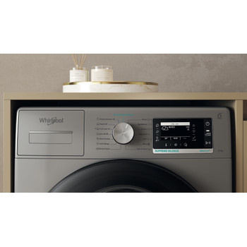 Whirlpool Vaskemaskin Frittstående W7 99S SILENCE EE Silver Front loader A Control panel