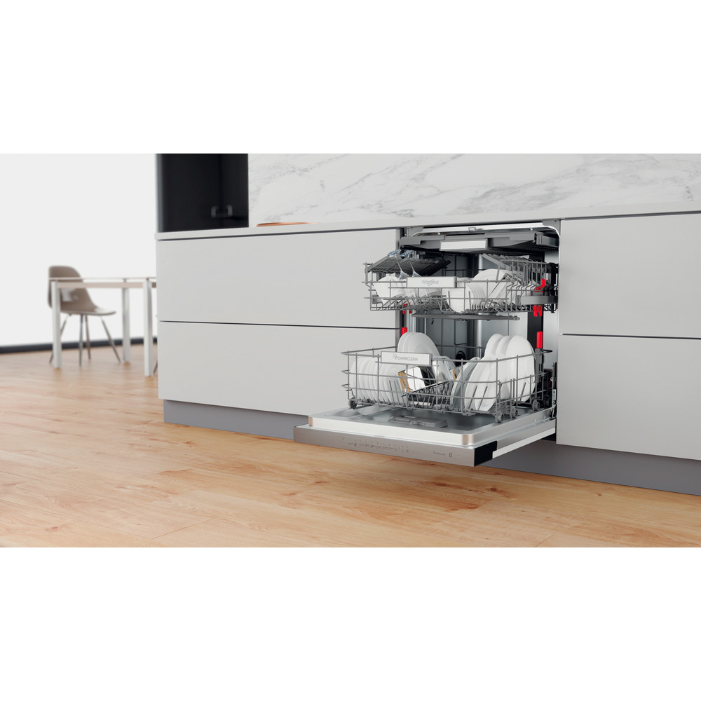 Whirlpool Umývačka riadu Vstavané WBO 3O33 PL X Half-integrated D Lifestyle perspective open