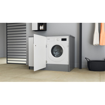 Whirlpool Mosó-szárító Beépíthető BI WDWG 751482 EU N Fehér Elöltöltős Lifestyle perspective