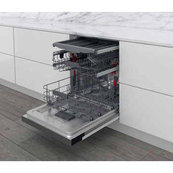 Whirlpool Mosogatógép Beépíthető WBC 3C34 PF X Half-integrated D Perspective open