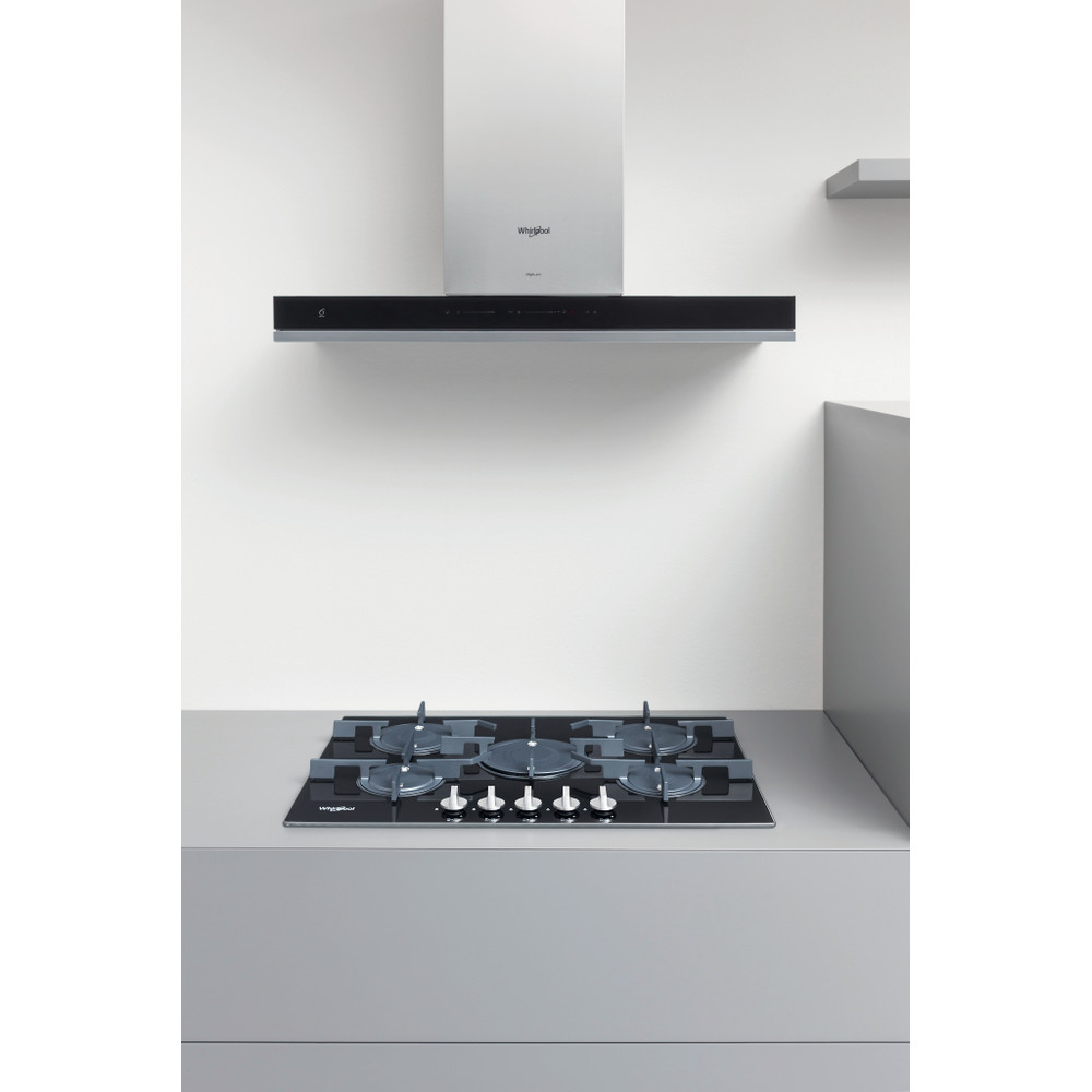 Whirlpool Hob POW 75D2/NB Black Gas Lifestyle perspective