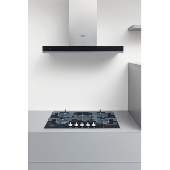 Whirlpool Hob POW 75D2/NB Black Gas Lifestyle perspective