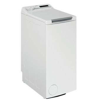 Whirlpool Tvättmaskin Fristående TDLR 6240SS EU/N White Top loader C Perspective