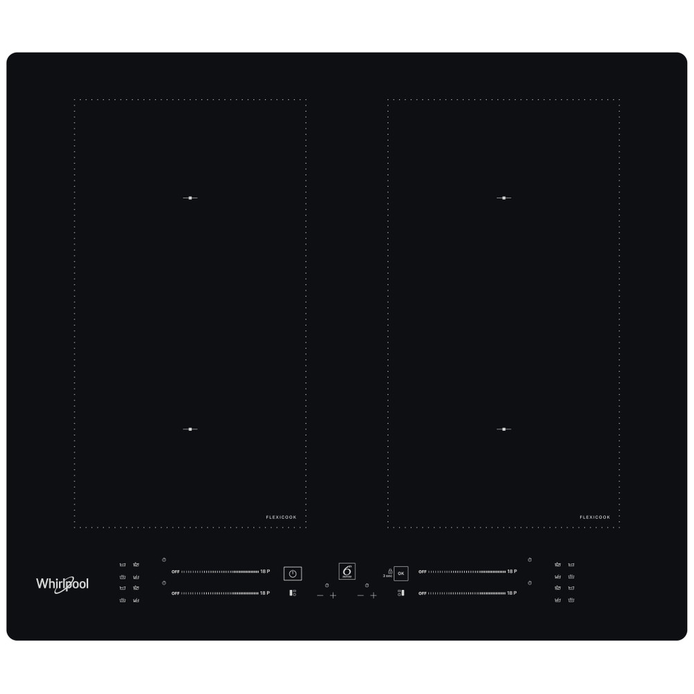 Whirlpool Főzőlap WL S7260 NE Fekete Induction vitroceramic Frontal