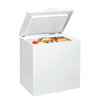 Whirlpool Vriezer Vrijstaand WHS2122 2 Wit Perspective open