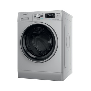 Whirlpool Maşină de spălat rufe cu uscător Independent FFWDB 964489 SBSV EE Silver Încărcare frontală Perspective