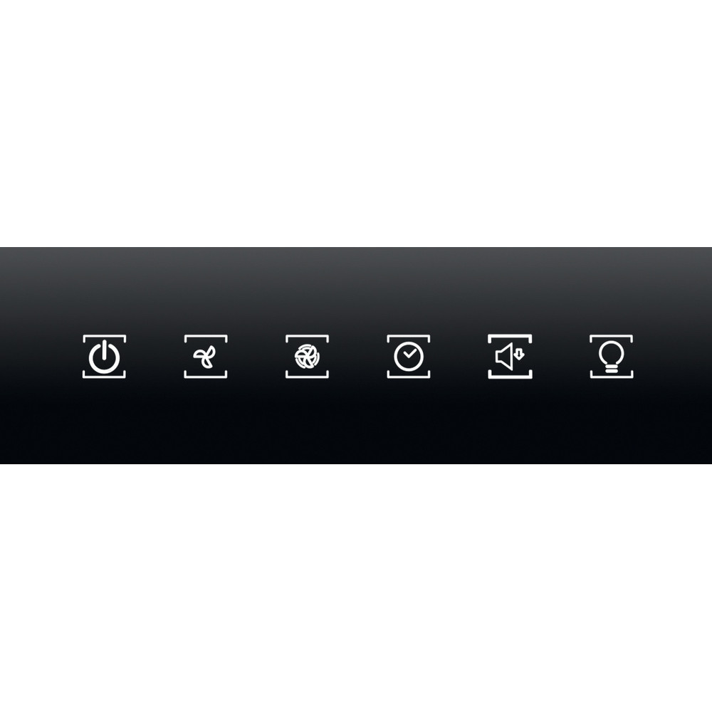 Bauknecht Hotte Encastrable DBHBS 92 LTI X/1 Inox Bevestigd aan de muur Electronique Control panel