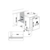 Indesit Mašina za pranje posuđa ugradbeni IN2ITD14B4N6A Ugradbeni D Technical drawing