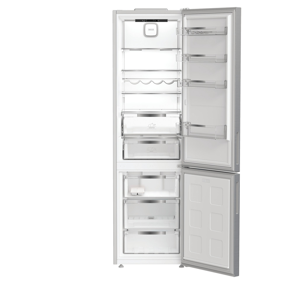 Hotpoint Combiné Pose-libre HPK 25403 XP5E1 New Silver – ARC 1035 2 portes Frontal open