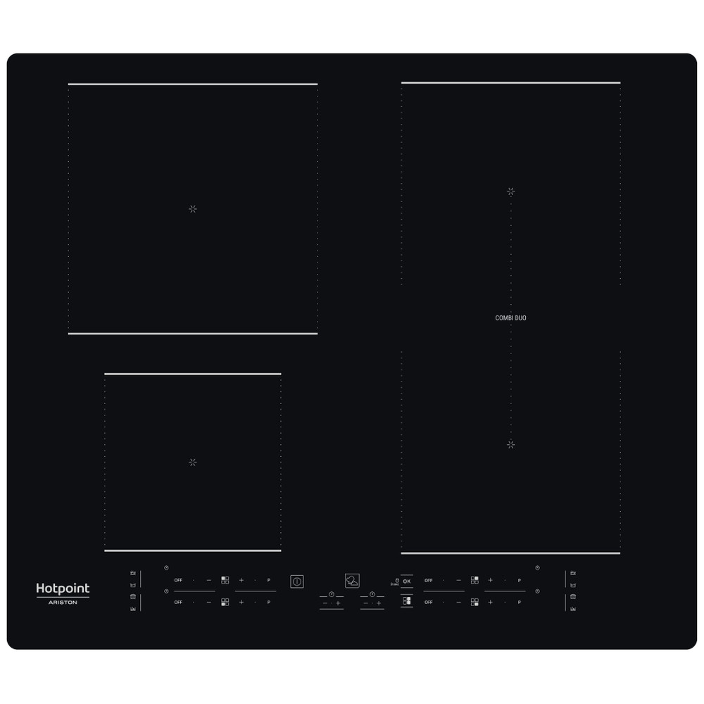 Hotpoint_Ariston Plită HB 4860B NE Negru Induction vitroceramic Frontal