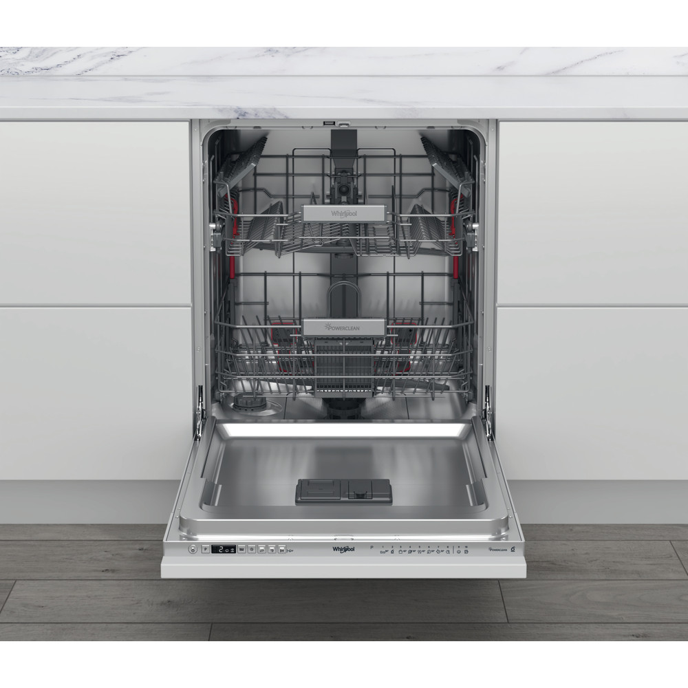 Whirlpool Vaatwasser Inbouw WIO 3T141 PS Volledig geïntegreerd C Frontal open