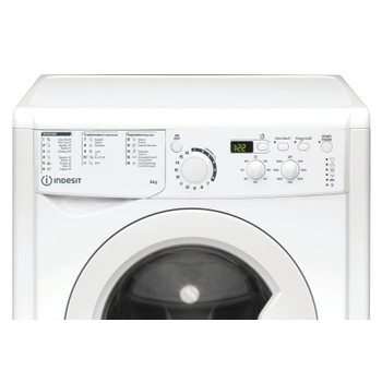 Indesit Lavadora Libre instalación EWD 61051 W SPT N Blanco Cargador frontal F Control panel