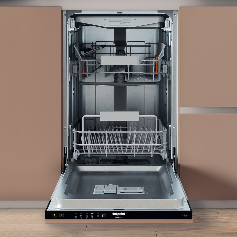 Hotpoint_Ariston Съдомиялна машина За вграждане HA4ID11CS80 За пълно вграждане D Frontal open