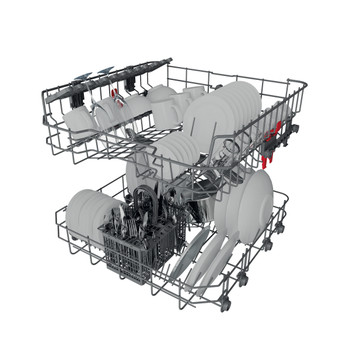 Whirlpool Dishwasher Built-in WIE 2B19 N UK Full-integrated F Technical Translucent