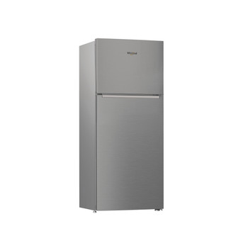 Whirlpool Combiné réfrigérateur congélateur Pose-libre WTMF 701421 XNA Inox 2 portes Perspective
