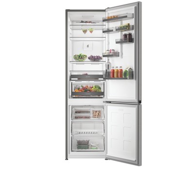 Whirlpool Kombinovaná chladnička s mrazničkou Voľne stojace WHK 22414 X7EA1 ARC 764 Manhattan Gray 2 doors Lifestyle frontal open
