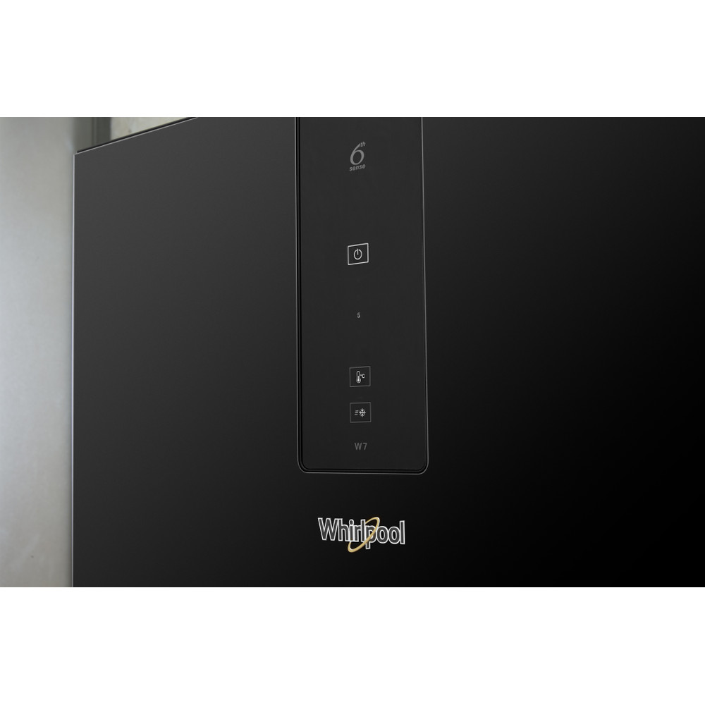 Whirlpool Hűtő/fagyasztó kombináció Szabadonálló W7 821O K Fekete 2 doors Lifestyle control panel