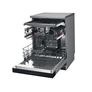 Whirlpool Mosogatógép Szabadonálló WFC 3C33 F X Szabadonálló D Perspective open