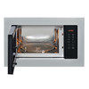 Indesit Microondas Encastre MWI 125 GX Acero inoxidable Electrónico 25 MW + Función Grill 900 Frontal open