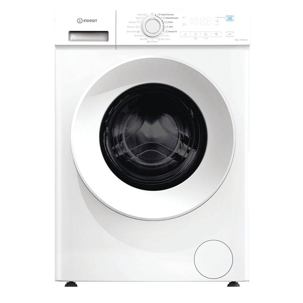 Indesit Wasmachine Vrijstaand IMA 864 MY TIME BE Wit Voorlader A Frontal