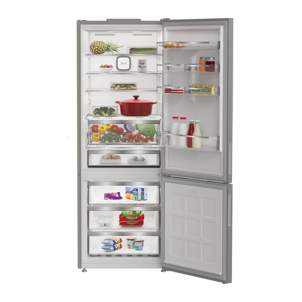 Hotpoint Fridge-Freezer Combination Free-standing HPK2 6493 XP5UK Pet Inox 2 doors Lifestyle frontal open