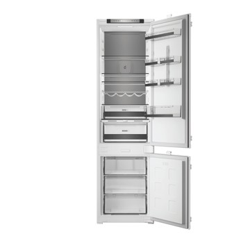 Whirlpool Kombinovaná chladnička s mrazničkou Vstavané WHK2 5323 B5E1 Zinc Metal 2 doors Frontal open