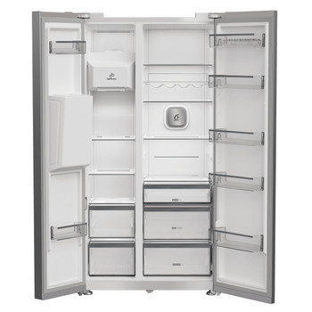 Whirlpool Side-by-Side Szabadonálló WHG2 6574W X5E ARC 764 Manhattan Gray Frontal open