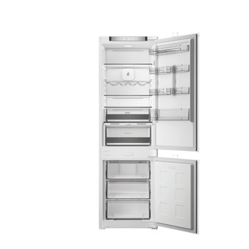 Whirlpool Koel/vriescombinatie Ingebouwd WHK2 5293 B5E Zinc Metal 2 deuren Frontal open