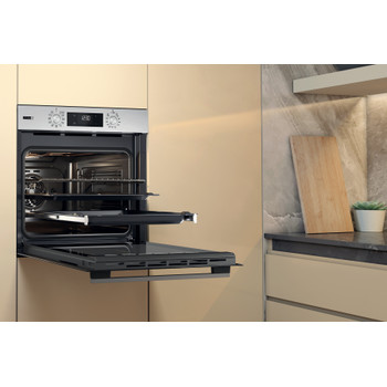 Whirlpool Sütő Beépíthető OMSK58HU1SX Elektromos A+ Lifestyle perspective open