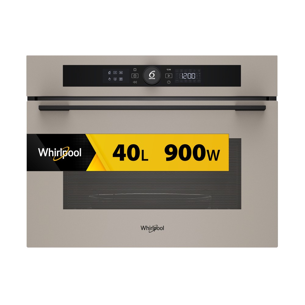 Whirlpool Mikrovlnná trouba Vestavné WMW57DHME Urban beige Elektronické 40 Mikrovlny kombi 900 Frontal