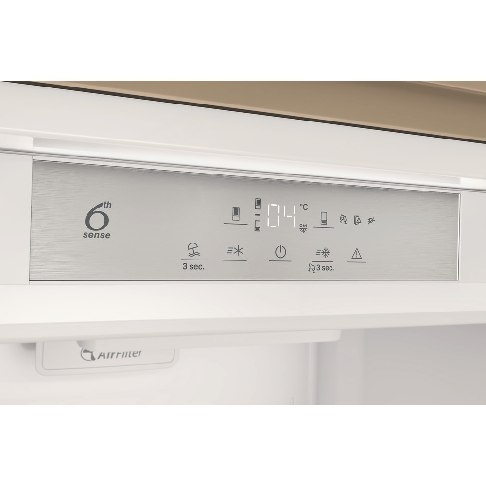 Whirlpool Réfrigérateur combiné Encastrable SP40 810 2 Blanc 2 portes Control panel
