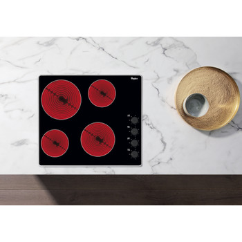 Whirlpool Hob AKM 609 IX Black Radiant vitroceramic Lifestyle frontal