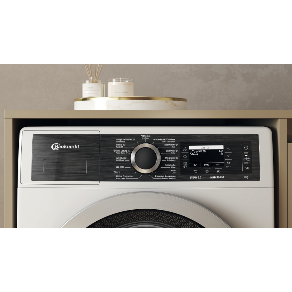 Bauknecht Lavabiancheria Apparecchio a posa libera B7 99 SILENCE CH Bianco Caricatori frontali A Control panel