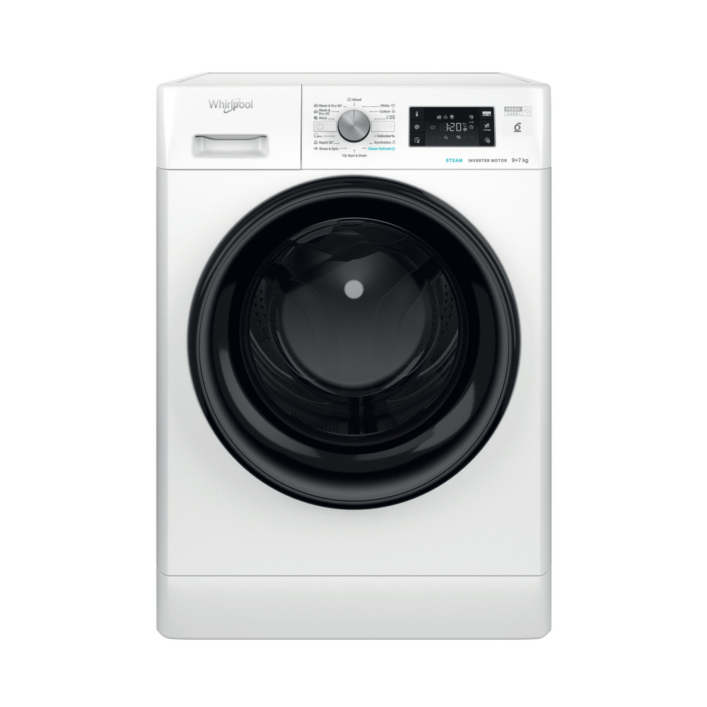 Whirlpool Maşină de spălat rufe cu uscător Independent FFWDB 976258 BV EE Alb Încărcare frontală Frontal