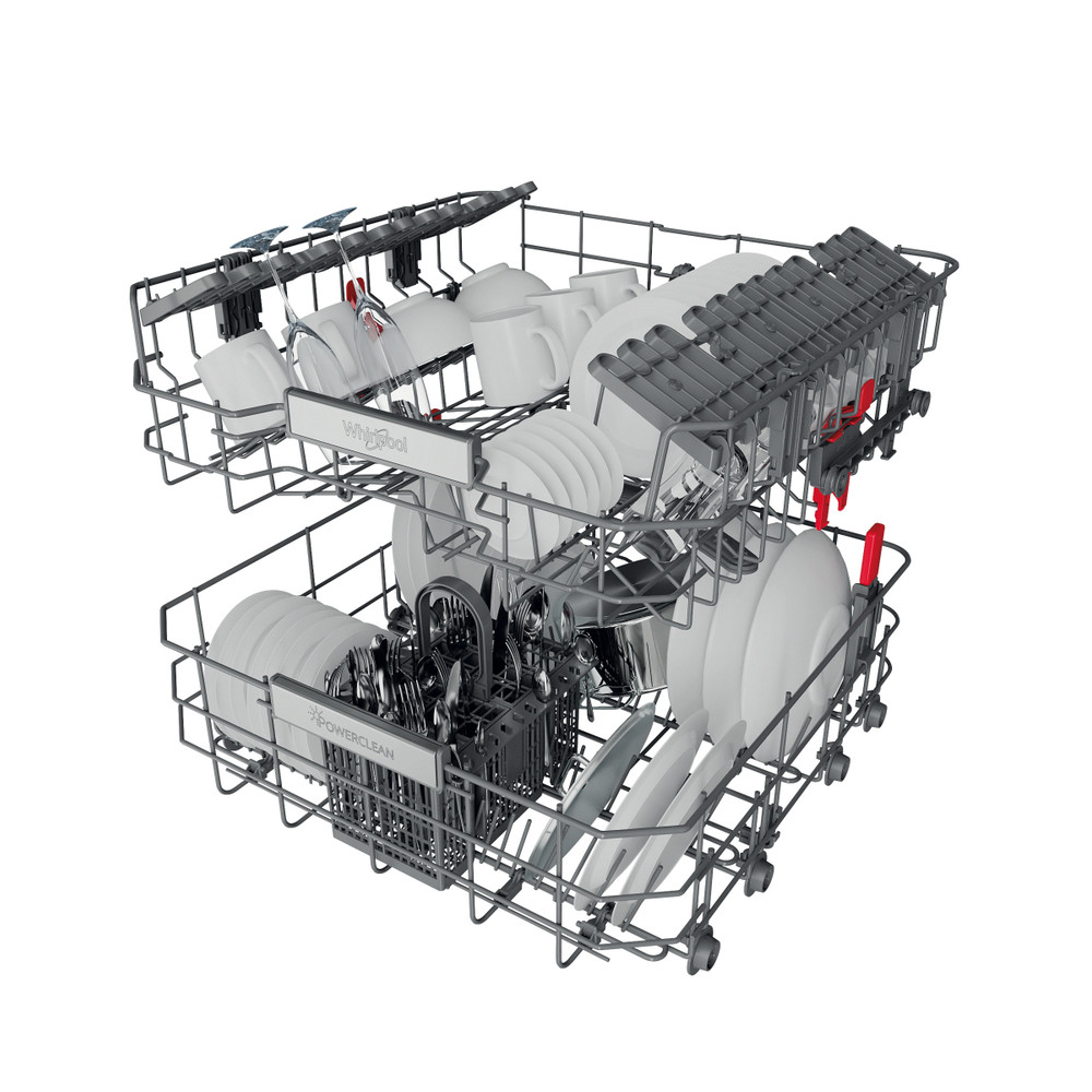 Whirlpool Mosogatógép Beépíthető WBO 3T341 P X Half-integrated C Technical Translucent