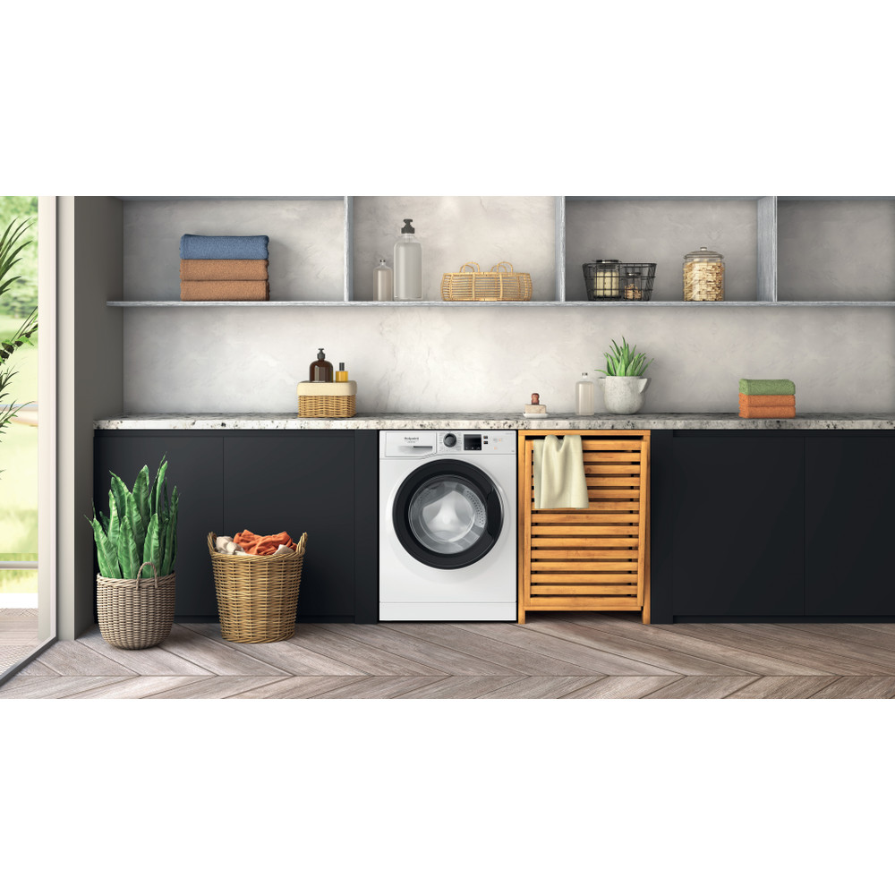 Hotpoint_Ariston Lavadora Libre instalación NWS 8469 WK SPT Blanco Cargador frontal A Lifestyle frontal