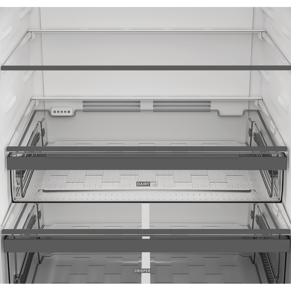 Whirlpool Koel/vriescombinatie Vrijstaand WHD2 6472 X4E Donkergrijs 2 deuren Drawer