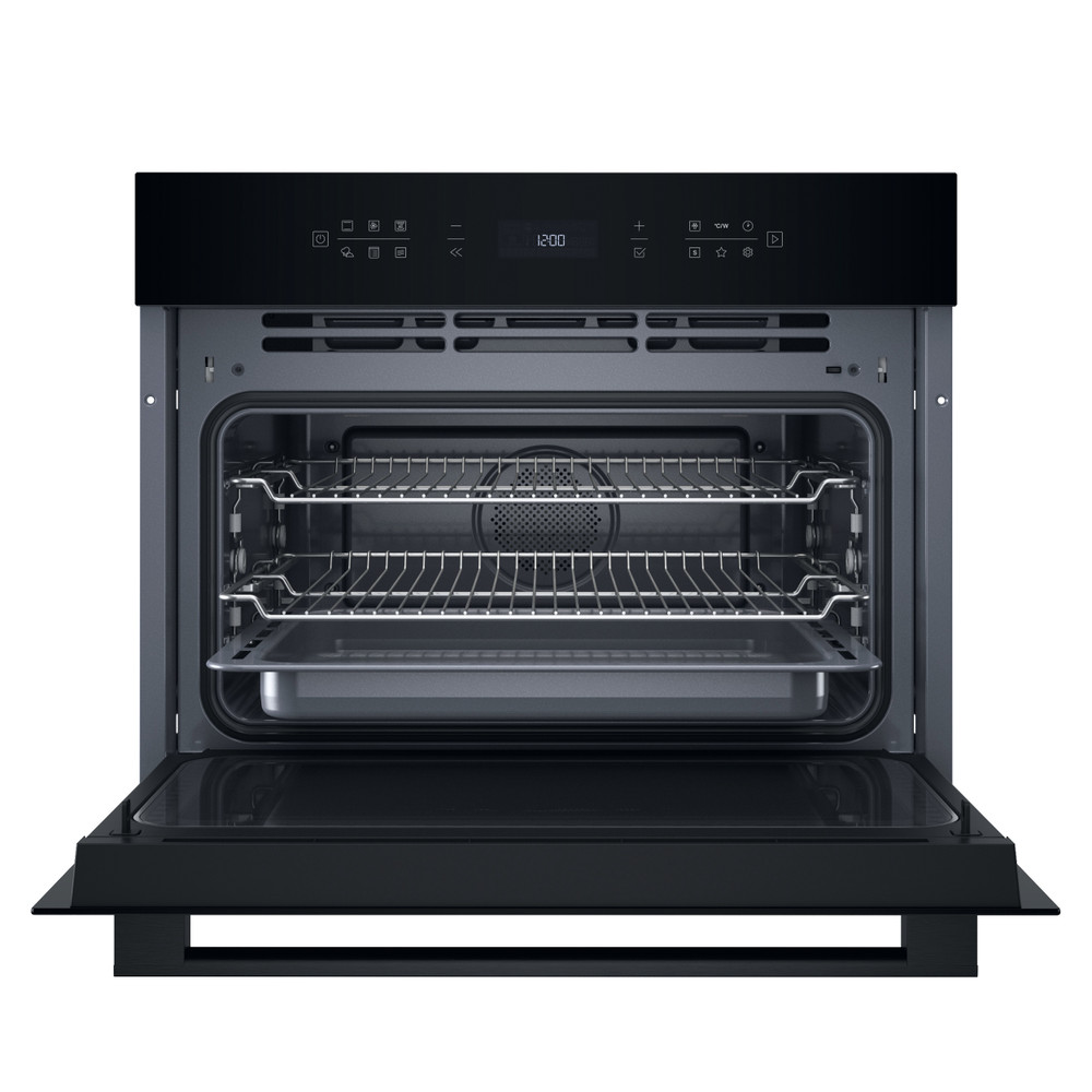 Hotpoint_Ariston Microondas Incorporado HACW7O7HTSBUK Negro Electrónico 53 MW-Combi 950 Frontal open