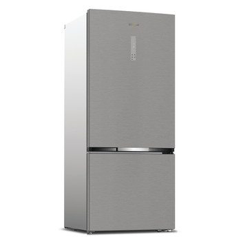 Whirlpool Koel-vriescombinatie Vrijstaand WHK2 6553 X5E Pearl Inox 2 deuren Perspective