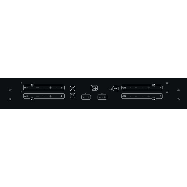 Indesit Kookplaat IB 21B77 NE Zwart Induction vitroceramic Control panel