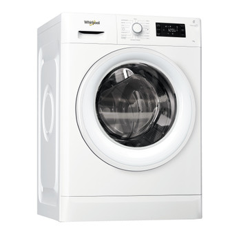 Whirlpool Lave-linge Pose-libre FWG91284W NA Blanc Front loader A+++ Perspective