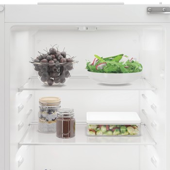 Indesit Combinación de frigorífico / congelador Encastre KINH 1271 B4E Zinc Metal 2 doors Lifestyle control panel