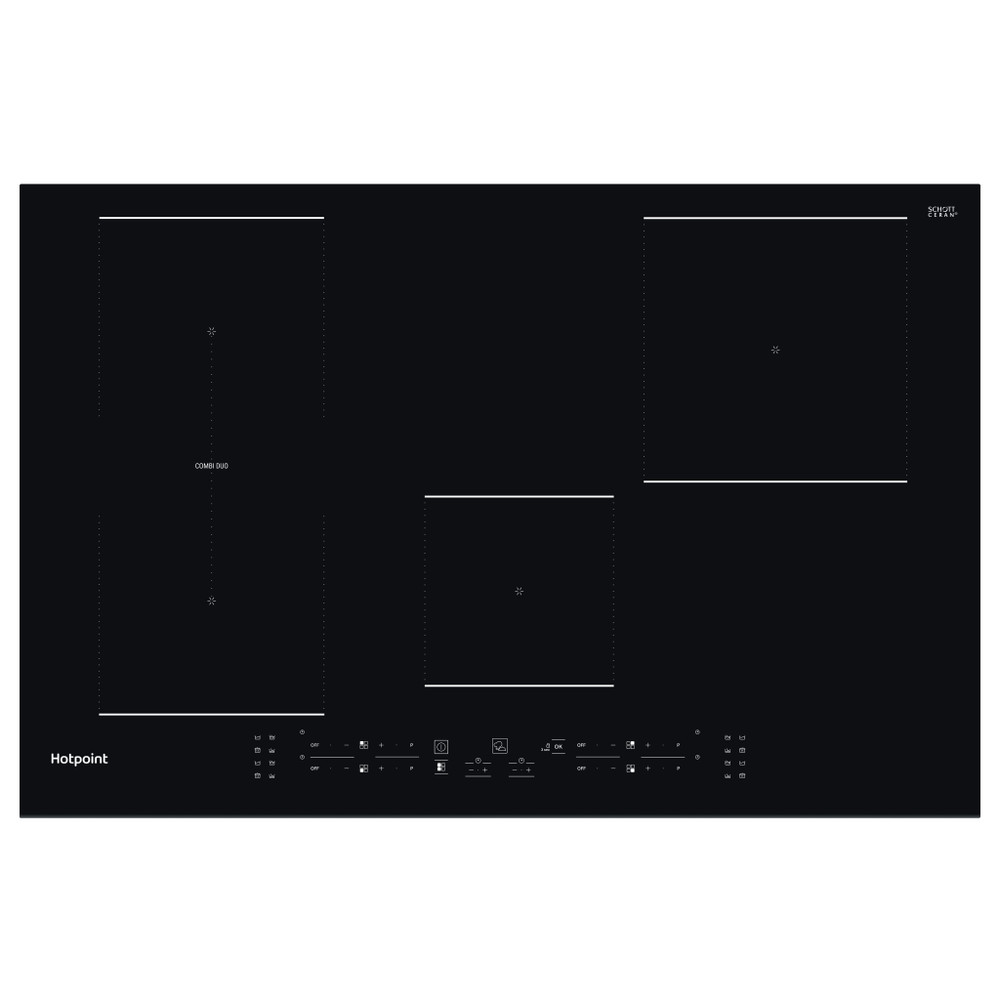 Hotpoint HOB TB 3977B BF Black Induction vitroceramic Frontal