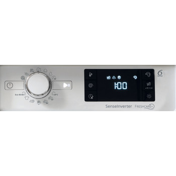 Whirlpool Lavadora secadora Encastre BI WDWG 861485 EU Blanco Cargador frontal Control panel