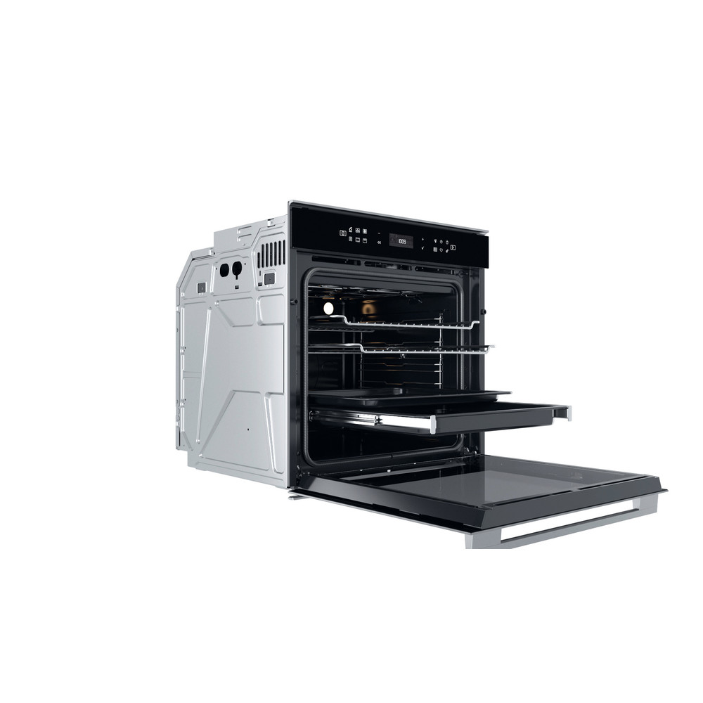 Whirlpool Sütő Beépíthető W7 OM4 4S1 P BL Elektromos A+ Perspective open