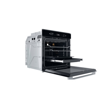 Whirlpool Sütő Beépíthető W7 OM4 4S1 P BL Elektromos A+ Perspective open