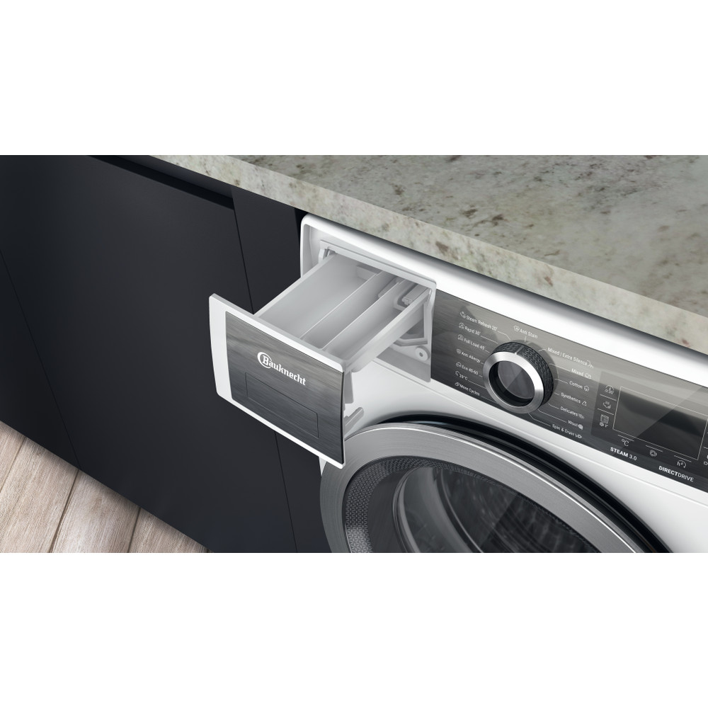 Bauknecht Vaskemaskine Fritstående B6 W845WB EE Hvid Frontbetjent B Drawer