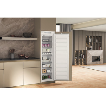 Whirlpool Fagyasztó Beépíthető WHSD18F013C2 P Fehér Lifestyle perspective open