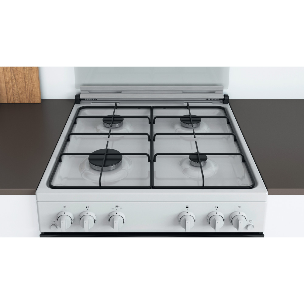 Indesit Double Cooker ID67G0MCW/UK White A+ Lifestyle frontal top down