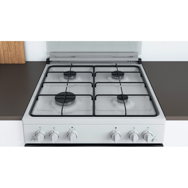 Indesit Double Cooker ID67G0MCW/UK White A+ Lifestyle frontal top down